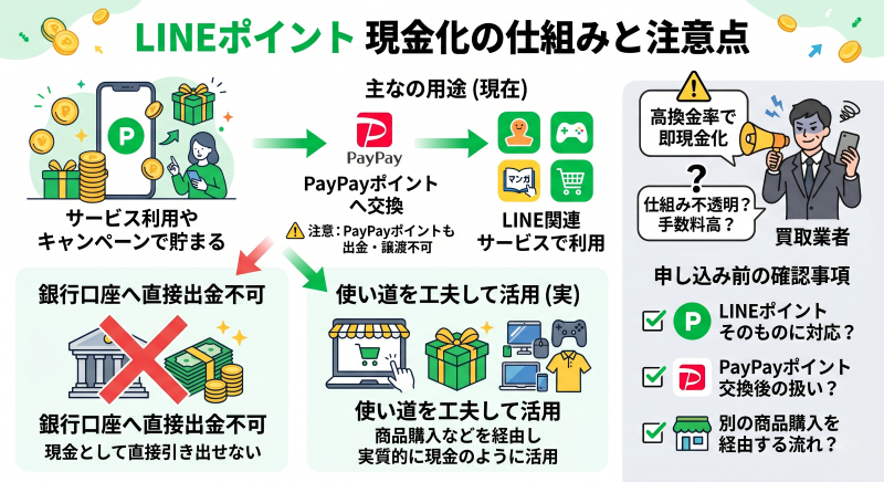 LINEポイント現金化の仕組み