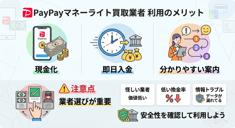 PayPayマネーライト買取業者利用のメリット