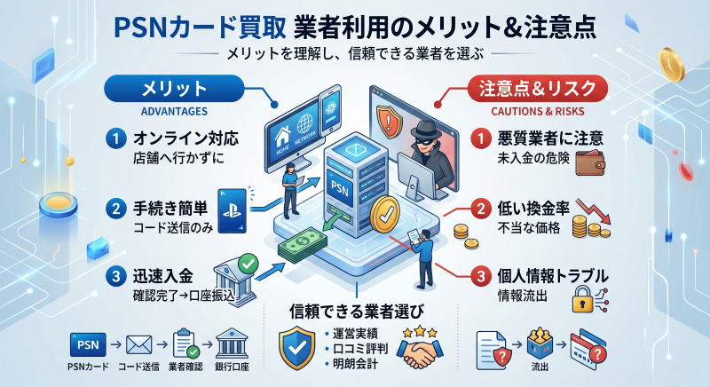 プレイステーションストアカード買取業者利用のメリット