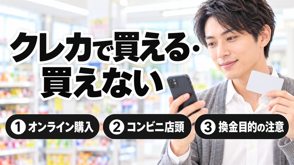 クレカで買える・買えない
