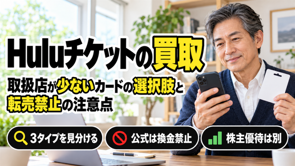Hulu フーループリペイドカード買取現金化の活用して現金を調達するには