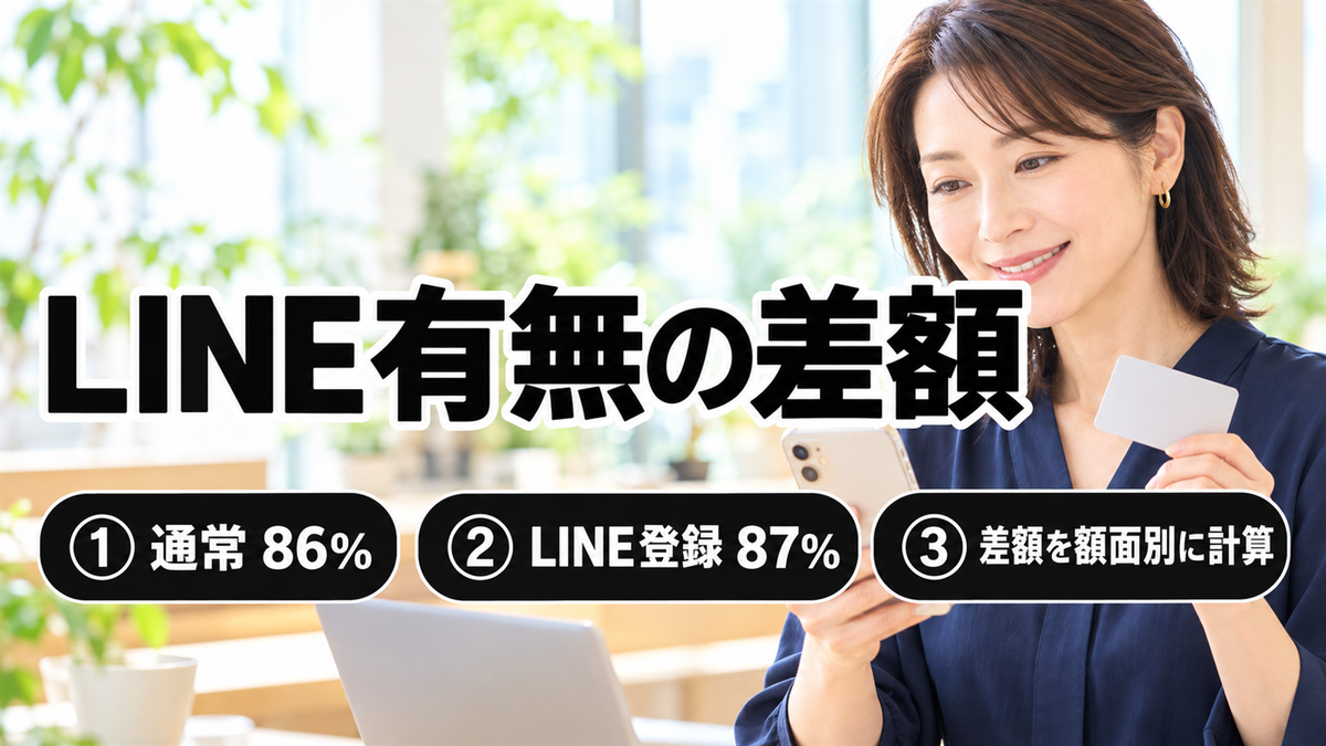 LINE有無の差額