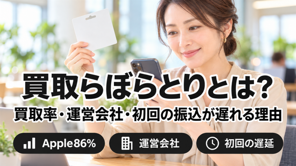買取らぼらとりとは？買取率・運営会社・初回の振込が遅れる理由を公式表示で確認