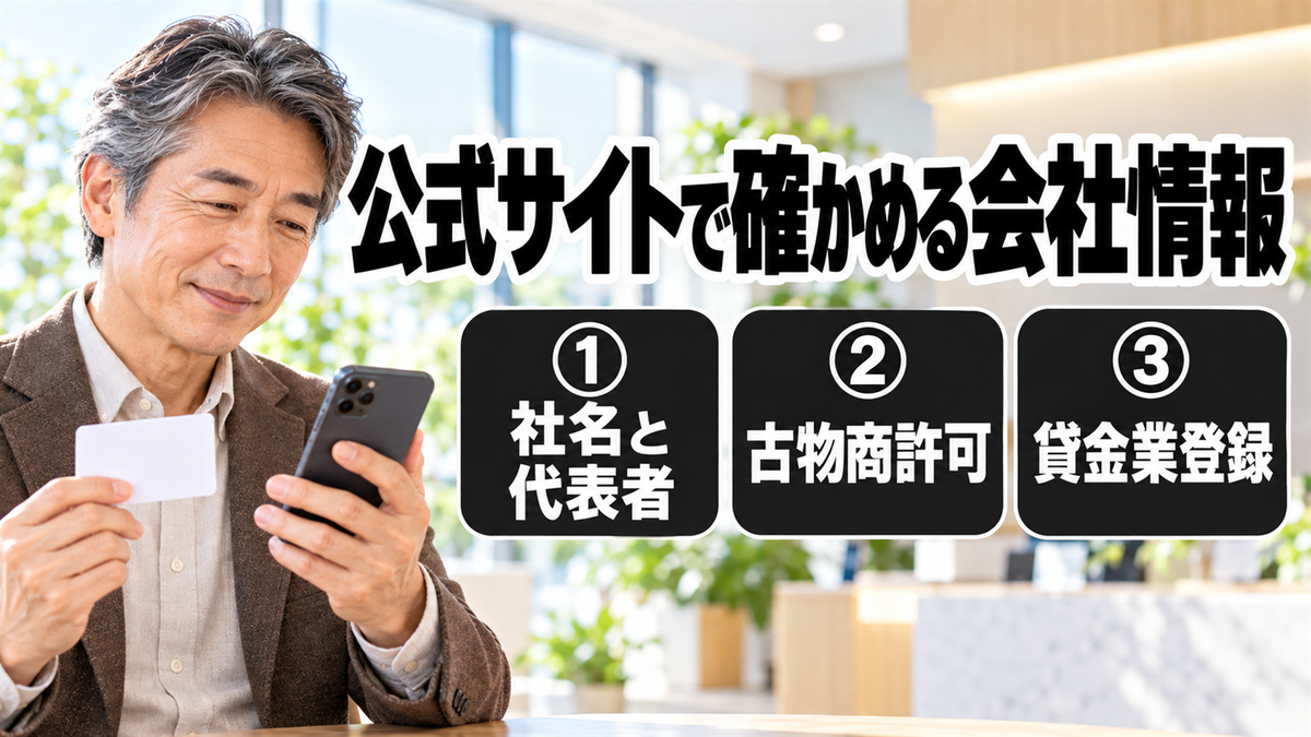 公式サイトで確かめる会社情報